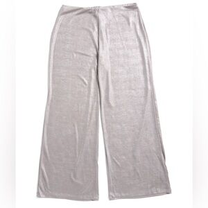 Zara Silver Wide Leg Pants